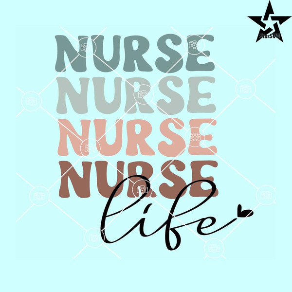 Vintage nurse life SVG, Retro nurse life svg, Nurse life svg, Nurse svg cut files.jpg