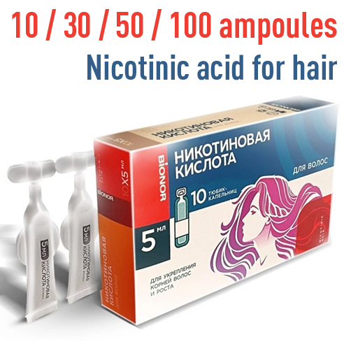 Nicotinic acid for hair 5ml x  10ampoules