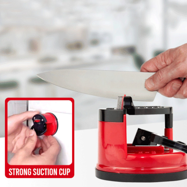 Knife Sharpener with a Suction Cup