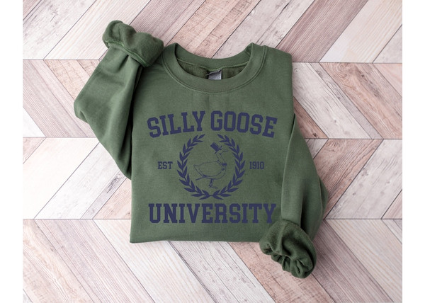 Silly Goose University Hoodie, Funny Goose Crewneck, Humorous Goose Sweatshirt, Humorous Goose Sweatshirts, Funny Goose Crewneck, Gift2.jpg