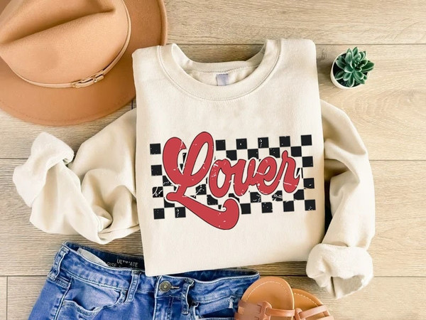 Lover Sweatshirt, Retro Valentines Day Sweatshirt, Lover Valentines Sweater, Cute Valentine Gift Sweatshirt, Valentine Lover Gifts,Lover Tee1.jpg