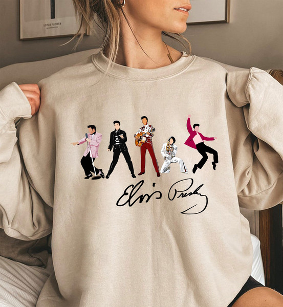 Elvis Shirt, Elvis Presley Graphic Tee, King Of Rock N Roll Shirt, Elvis Dance Sweatshirt Hoodie T-Shirt, Elvis Presley Signature shirt.jpg