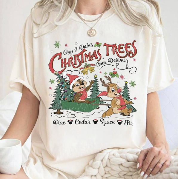CHRISTMAS!! Christmas Trees Free Delivery Emmet Otter's T-Shirt Sweatshirt, Christmas Trees  shirt, Funny Gift for Fans, Anniversary Gifts.jpg