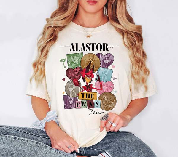 Funny Alastor Hazbin Hotel Characters The Eras Tour Style Shirt, Hazbin Hotel Cartoon Merch, Birthday Gift for fan, Helluva Boss Gift.jpg