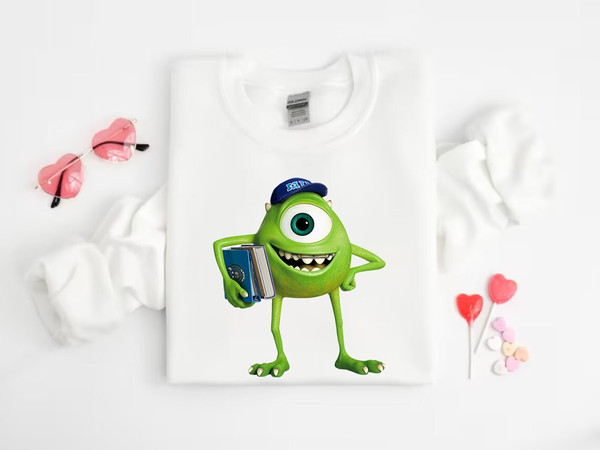 Personalized Name Monsters Inc T-Shirt, Family Vacation Tee, Disney Trip Shirt, Disneyland Pixar Movies Shirt, Mike Monsters University Tee.jpg