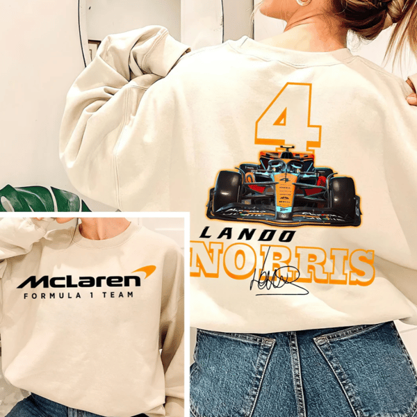 Lando Norris Formula One Sweatshirt, Lando Norris Shirt, Norris F1 Sweater, F1 Two Sides Shirt, F1 Shirt Lando Norris, F1 Shirt, F1 T shirt.png