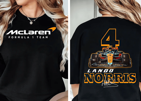 Lando Norris Shirt, F1 Two Sides Shirt, Lando Norris Formula One Sweatshirt, Norris F1 Sweater, F1 Shirt Lando Norris, F1 Shirt, F1 T shirt.png