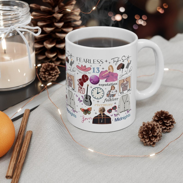 Swiftea Mug, TS Version Gifts, Eras Tour Mug, Taylor Fan Mug, Swiftie Coffee Mug, Swiftie Fan Gift, Wraparound Design, The eras mug2.jpg