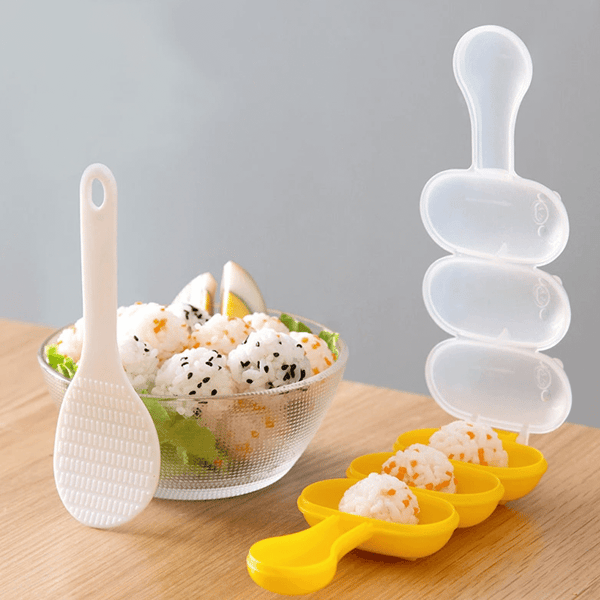 10 PCS Rice Ball Molds Egg Sushi Rice Mold Non-Stick Rice Ball Maker Shake  Rice