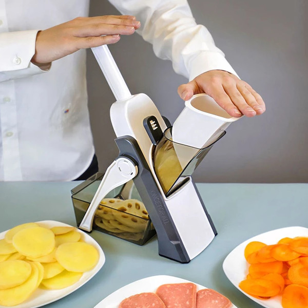 5 In 1 Handheld Spiralizer Vegetable Slicer - Inspire Uplift