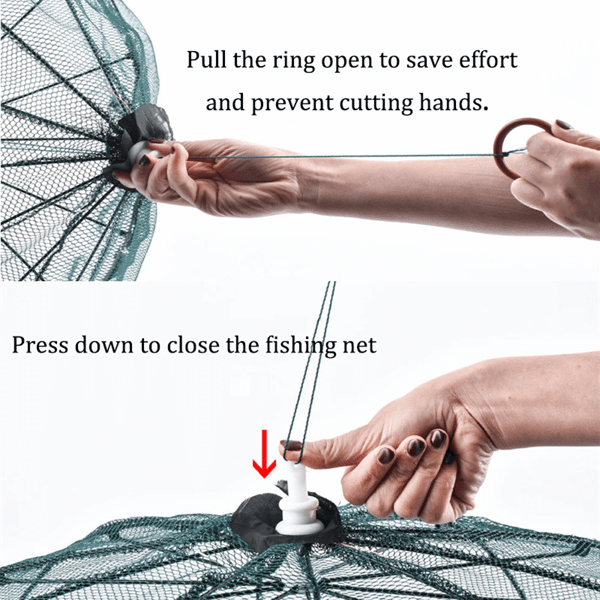 8-Holes Automatic Folded Fishing Trap Net - Inspire Uplift