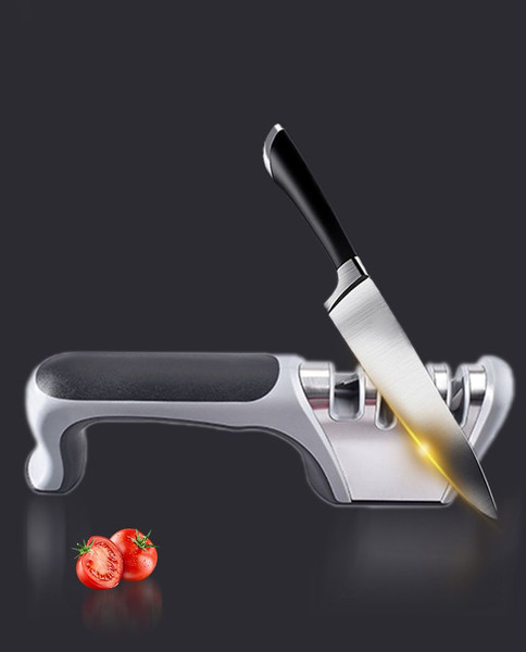 Diamond Kitchen Knife Sharpener & Scissors Sharpener With Safety Glove