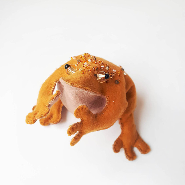 felt animals toys   Anti Stress Toy Felt Pattern , Worry Frog.jpg