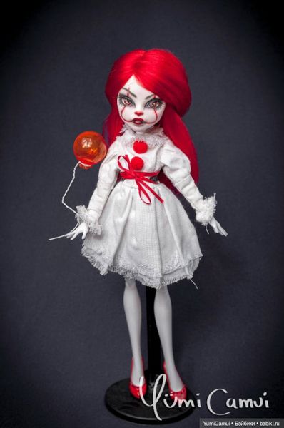 OOAK Monster High Pennywise clown doll by Yumi Camui - Inspire Uplift