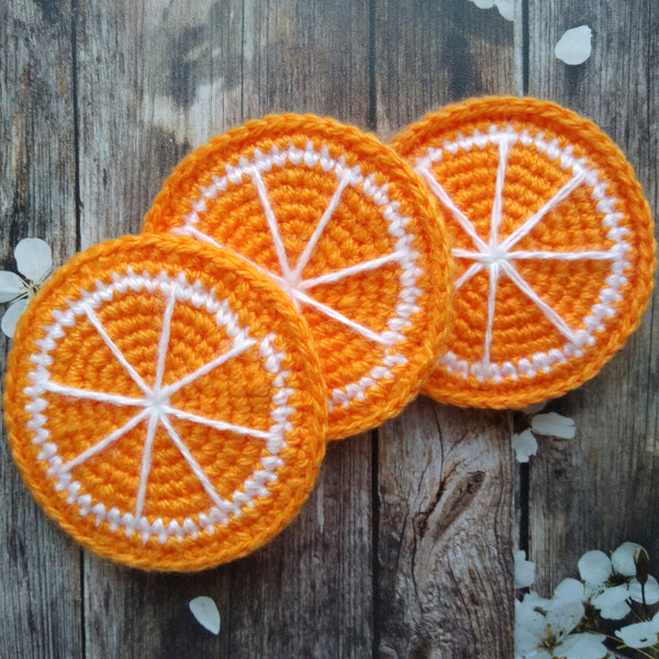 Crochet Pattern Orange and Orange Slice - Inspire Uplift