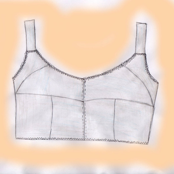 Wirefree bra sewing pattern, Charlotte, Sizes 19-23, Cotton - Inspire Uplift