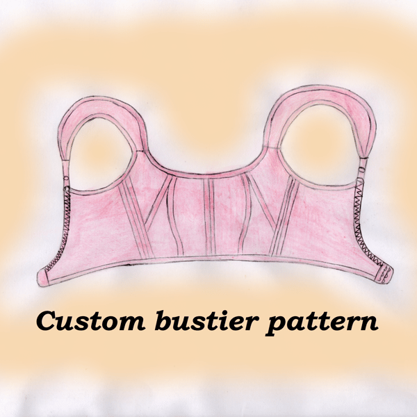 Push up bra pattern, Dance bra pattern, Cotton bra pattern