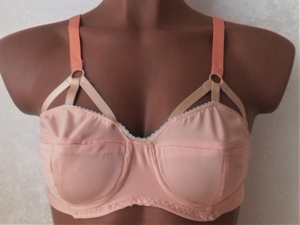 Wirefree bra sewing pattern, Charlotte, Sizes 19-23, Cotton