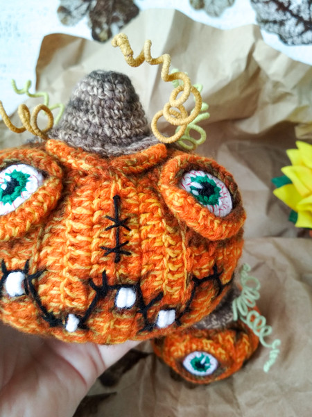 halloween pumpkins toys amigurumi