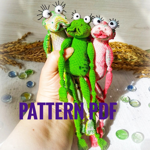 stuffed frog crochet pattern