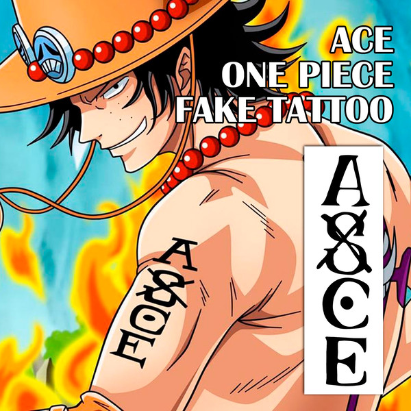 one piece tattoo ace