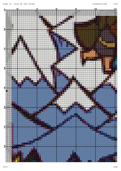 LOTR the Fellowship of the Ring III Cross Stitch Pattern Pdf 