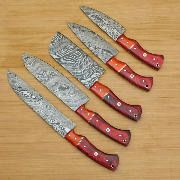 Handforged Chef Knife Set, Damascus Steel Knives, Chef Knive - Inspire  Uplift