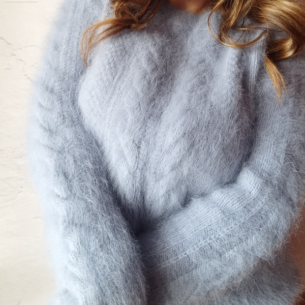 Fluffy angora sweater - Inspire Uplift