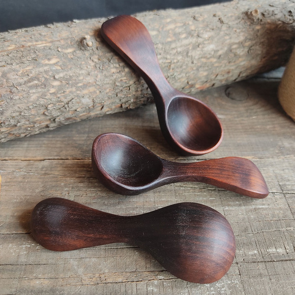 Handmade wooden coffee scoop for ground coffee - Inspire Uplift