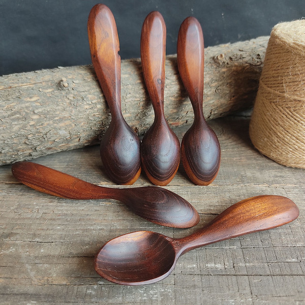 Handmade wooden spoon for kids - 05