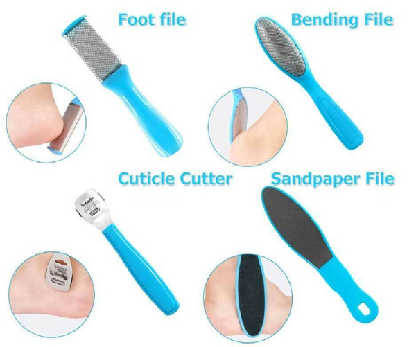 Scraper Pedicure Tool Pedicure Callus Shaver Sets with Case Foot