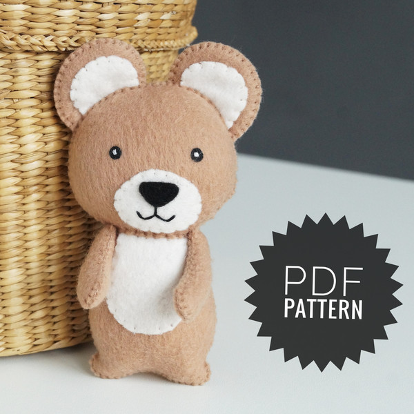 homemade felt animal patterns