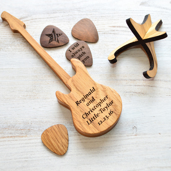 personalized guitar pick box