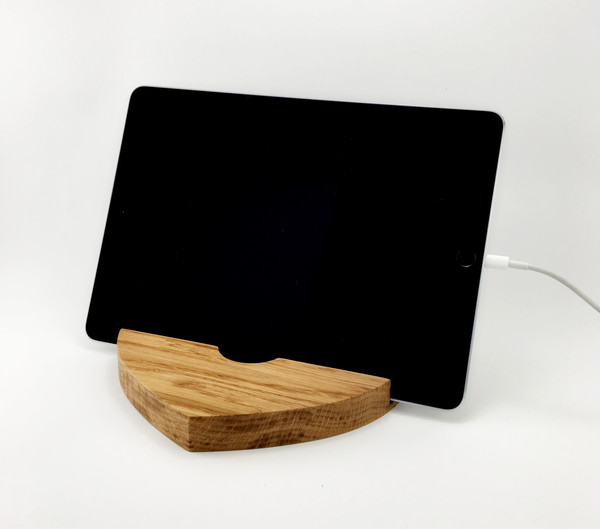 Wood iPad Stand & Tablet Holder