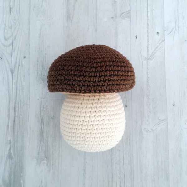 Mushrooms crochet pattern, fake food, 7 fly agaric beautiful