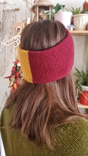 Griffindor Headband knitting pattern pdf
