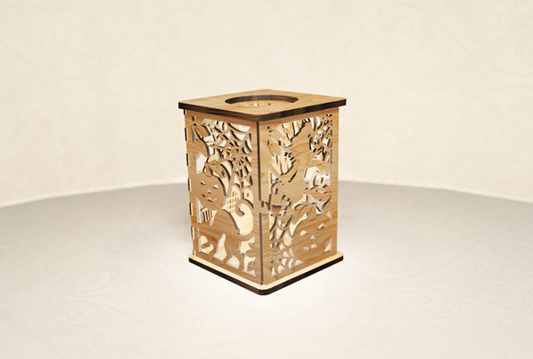 Laser Cut Candle Holder Template Digital Laser Files Wooden 