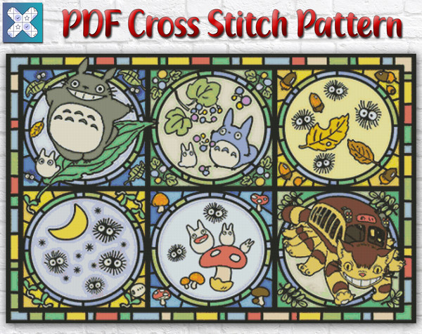 Anime Cross Stitch Pattern Menacing Kanji Cross Stitch PDF 