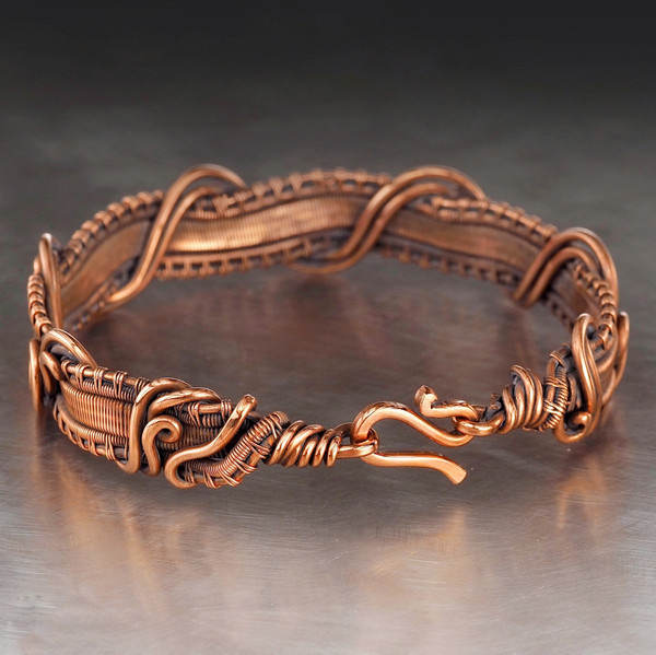 Unique handmade copper bracelet for woman Antique style wire - Inspire ...