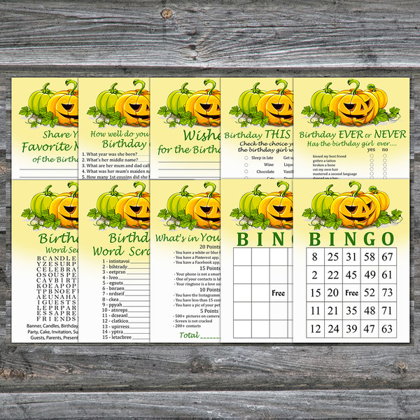 Adult Birthday Party Games Bundle Printable Adult Party 