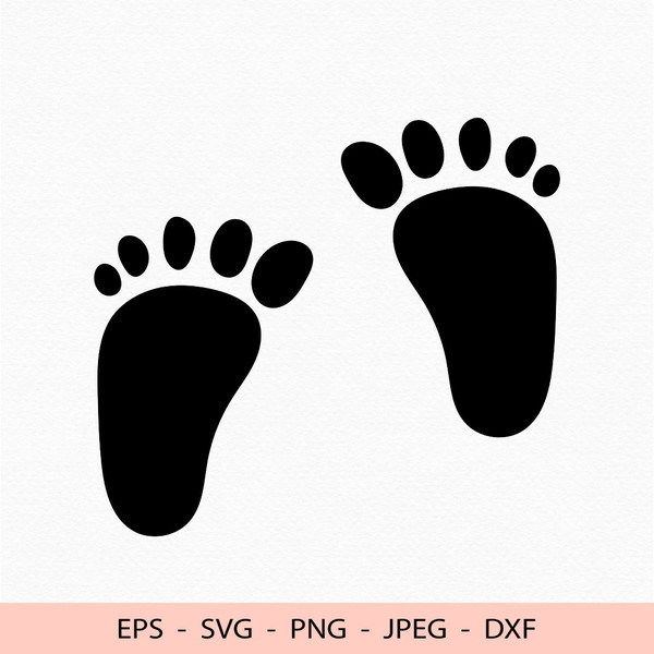 baby footprint silhouette