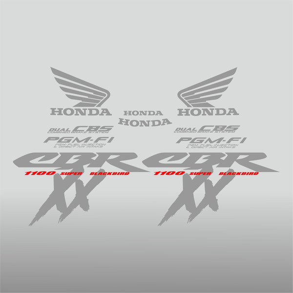 Honda CBX-200 2002 decals set -  - Best moto decals