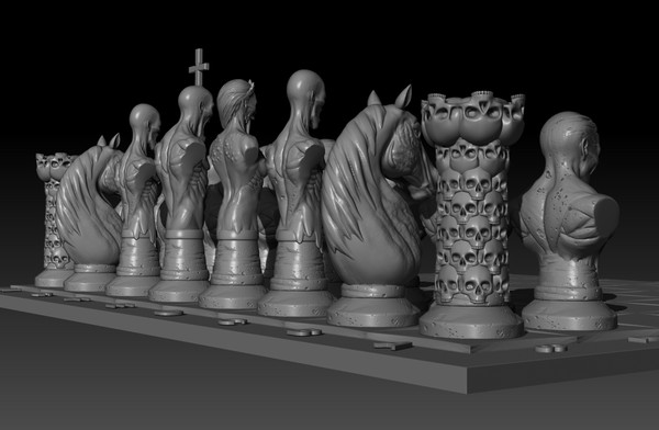 STL file The Black and White Chess ♟️・3D print design to download・Cults