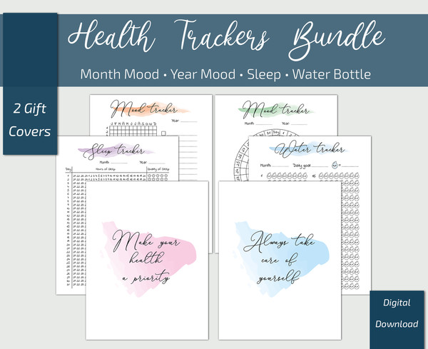 Weekly Habit Tracker Inserts, Resolution Log for A5 Planners 