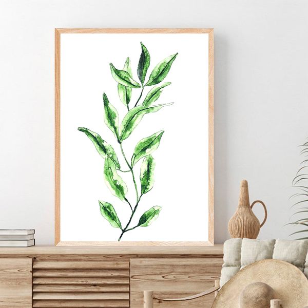 Set of 3 Botanical Print Set, Plant Posters, Greenery Prints - Inspire ...