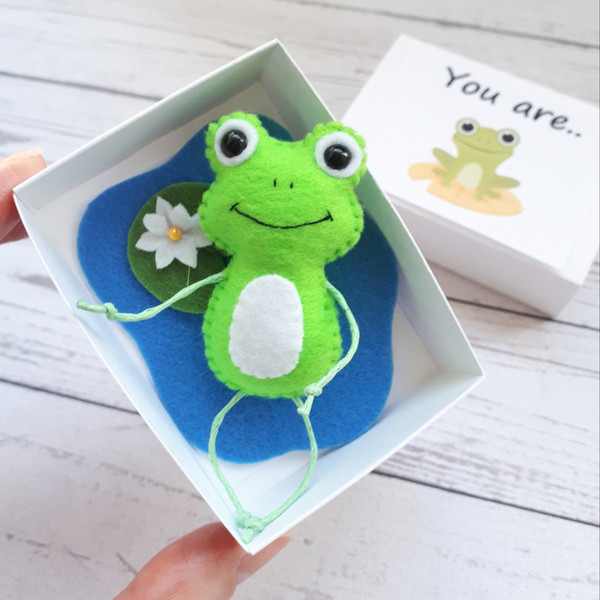 Cute Frog plush, Pocket hug in a box, New home gift, Housewa - Inspire  Uplift