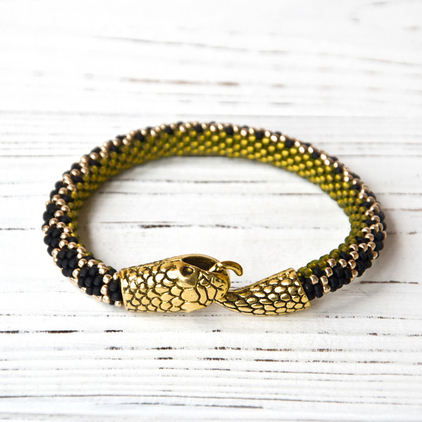 khaki snake bracelet 2.jpg