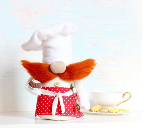 Chef Decoration, Kitchen Gnomes, Gnome Cooking