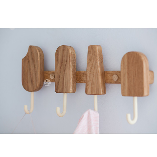 Wall Hooks Rack Rail Whale, Sturdy Coat Rack Wall Mount, Coat Hat Rack with  4 Hooks for Hanging Clothes, Keys, Towels, Bag, Scarf : : Home