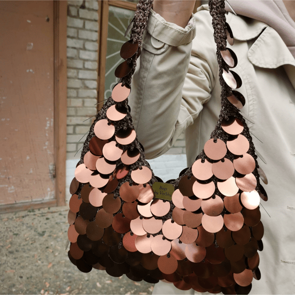 Brown Baguette Bag